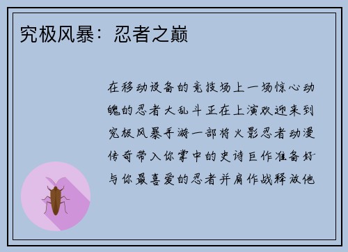 究极风暴：忍者之巅